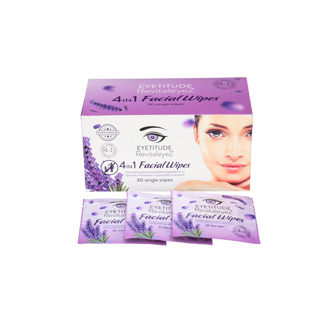 RevitaleyeZ 4in1 Facial Wipes 30 singles