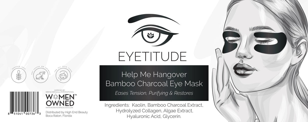 Help Me Hangover Charcoal Eye Mask