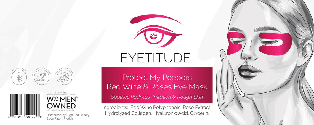 Protect My Peepers Red Wine & Roses Eye Mask